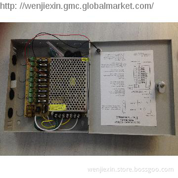 DC12V 10A 9 Channels CCTV monitor power supply